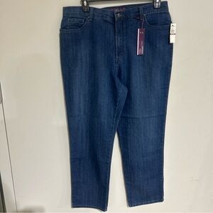 Gloria Vanderbilt 18 Classic Fit Mid Rise Tapered Leg Amanda Stretch Jeans. NEW